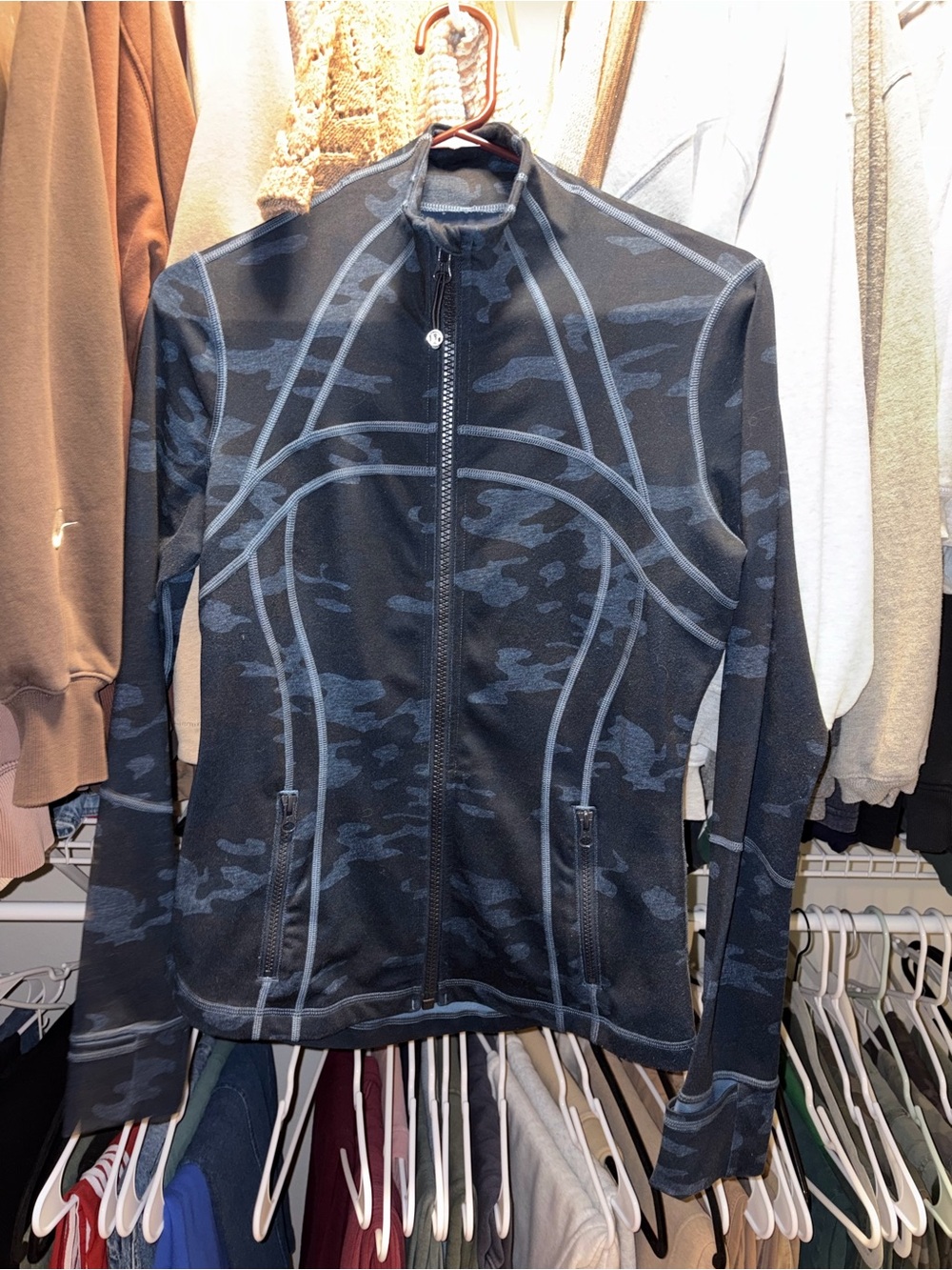Lululemon Define  beautiful blue camo. 8 
GUC